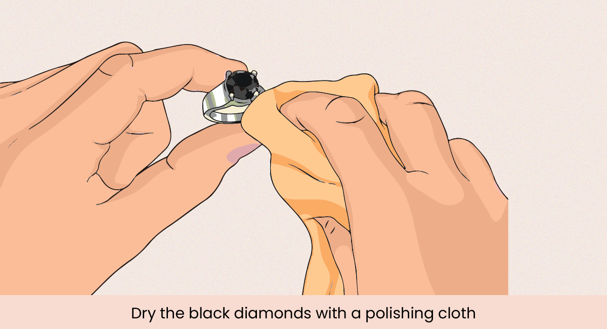 lint-free cloth for polish black diamonds
