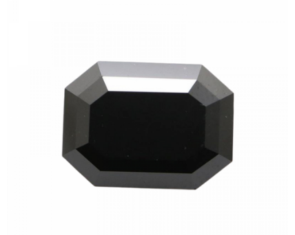 Emerald Cut Shape Black Diamond 