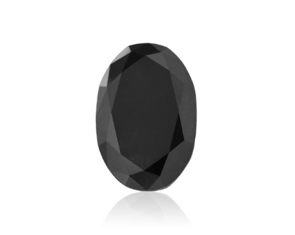 Oval Shape Black Diamond