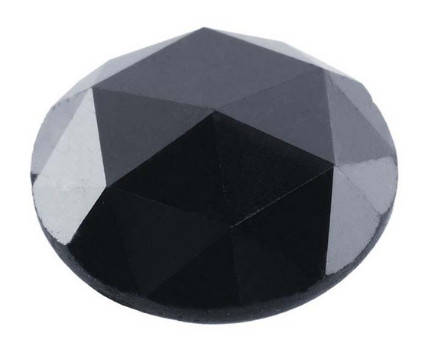 Rose Cut Shape Black Diamond 