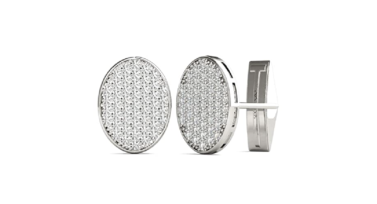 Natural Diamond Cufflinks