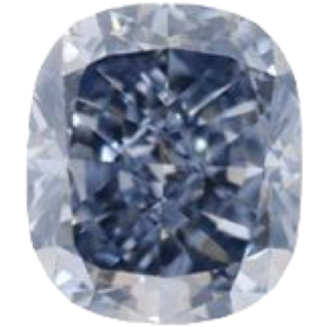 CUSHION Cut 0.91 CARAT blue COLOR SI1 Clarity Natural Diamond