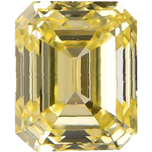 EMERALD Cut 1.52 CARAT yellow COLOR VS2 Clarity Natural Diamond