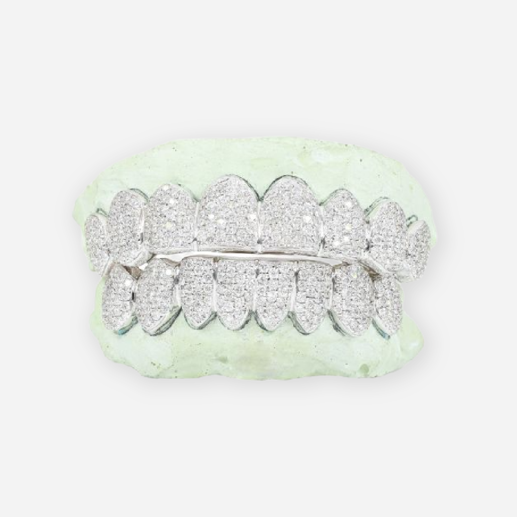 Shop Custom Si Clarity Natural Diamond Hand Set Teeth Grillz