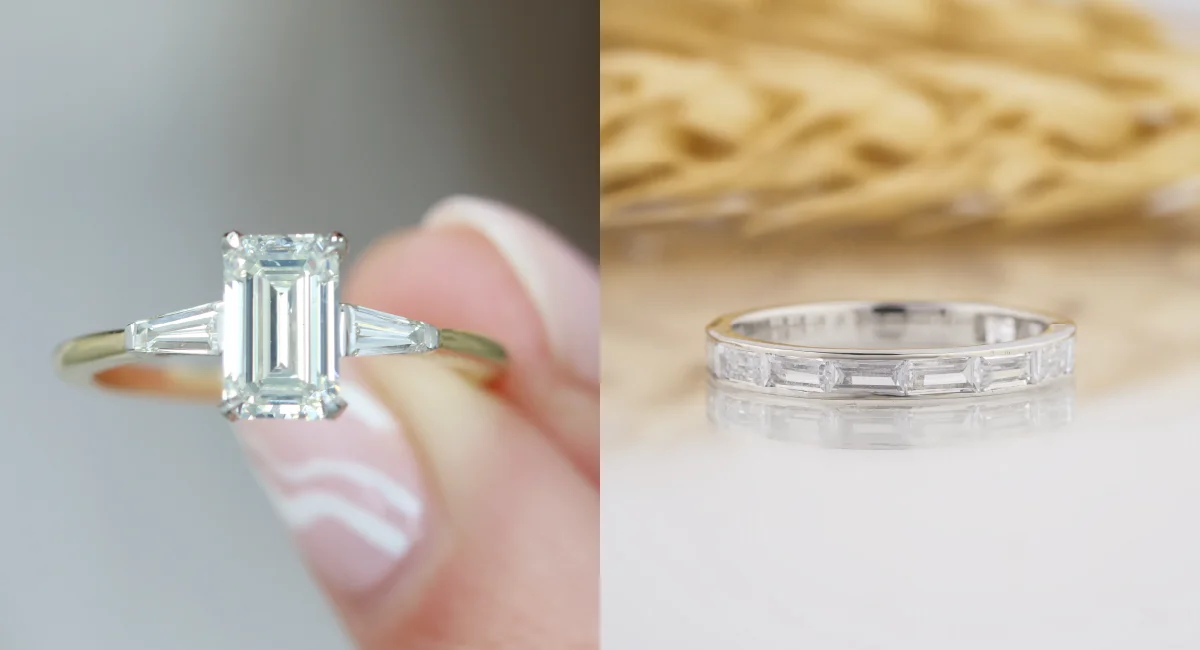 Baguette Diamond Engagement Ring Settings