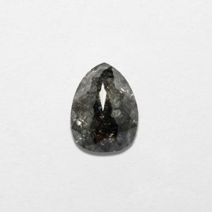 1.30ct Pear Shape Salt & Pepper Natural Diamond