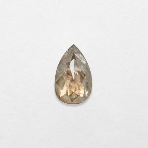 1.03ct Pear shape Salt & Pepper Natural Diamond