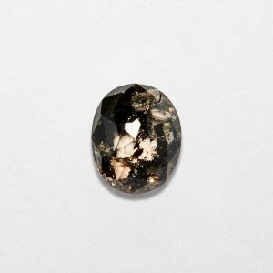 0.76ct Oval Shape Salt & Pepper Natural Diamond