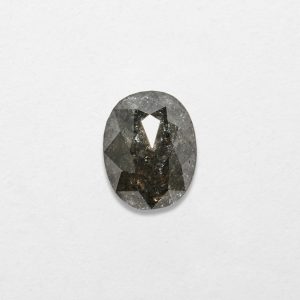 0.68ct Oval Shape Salt & Pepper Natural Diamond