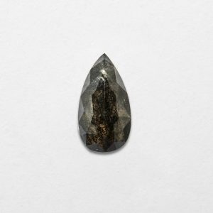 0.64ct Pear Shape Salt & Pepper Natural Diamond