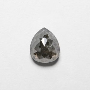 1.06ct Pear Cut Salt & Pepper Natural Diamond