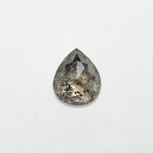 0.87ct Pear Shape Salt & Pepper Natural Diamond
