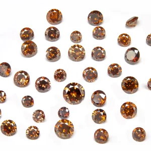 Brown Color Round Diamond