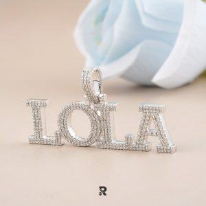 Custom Made 'LOLA' Diamond Name Pendant