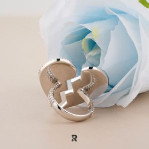 Broken Heart Custom Made Ring