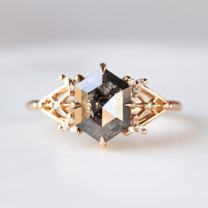 Callie Salt and Pepper Diamond Ring