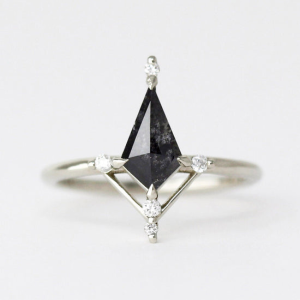 Olivia Salt and Pepper Diamond Ring