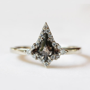 Eunoia Salt and Pepper Diamond Ring