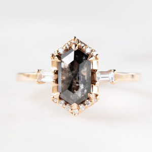 Lana Salt and Pepper Diamond Ring