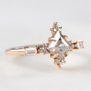 Abigail Salt and Pepper Diamond Ring