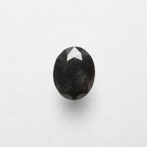 0.9ct Oval Cut Salt and Pepper Diamond