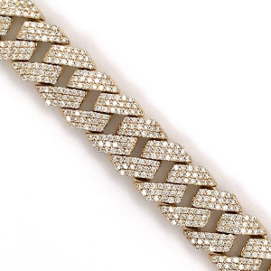 11.60mm Miami Natural Diamond Cuban Bracelet