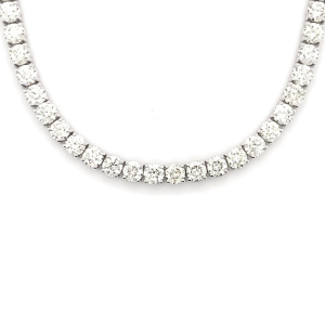 12 Pointer Round Diamond Tennis Chain