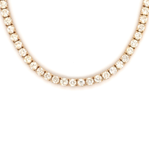 4 Pointer Round Diamond Tennis Chain