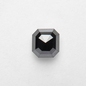 0.76ct Asscher Cut Salt and Pepper Diamond