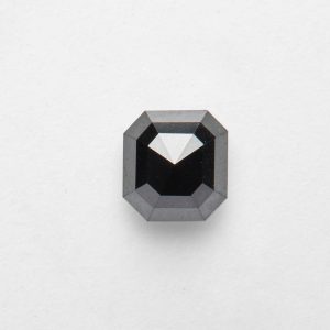 0.76ct Asscher Cut Salt and Pepper Diamond