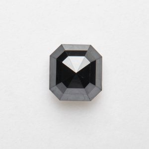 0.98ct Asscher Cut Salt and Pepper Diamond