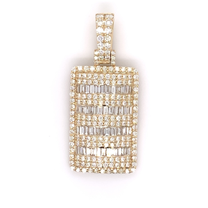 3.00 CT Baguette Pave Diamond Pendant 3.00 CT Baguette Pave Diamond Pendant