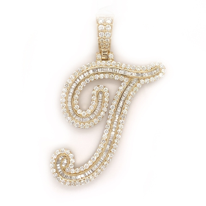 3.25 CT Letter "T" Diamond Pendant 3.25 CT Letter "T" Diamond Pendant