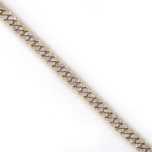 Iced Out Cuban Diamond Bracelet