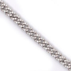 Miami Round Diamond Cuban Bracelet