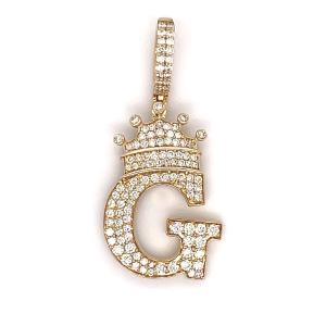 1.30 CT Letter "G" Diamond Pendant 1.30 CT Letter "G" Diamond Pendant