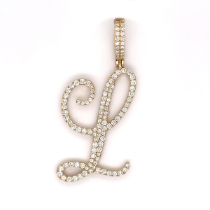 2.00 CT Letter "L" Diamond Pendant 2.00 CT Letter "L" Diamond Pendant