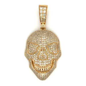 4.60 CT Skull Diamond Pendant