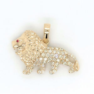 0.85 CT Lion Diamond Pendant