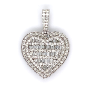 2.75 CT Heart Diamond Pendant