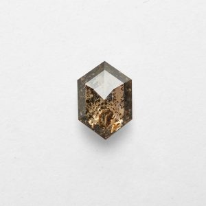0.91ct Hexagon Salt and Pepper Diamond