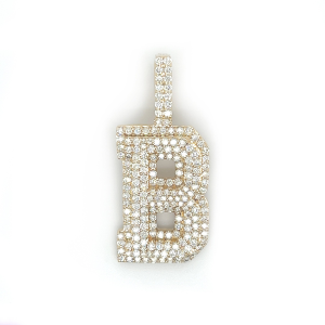 3.8 CT Letter "B" Diamond Pendant