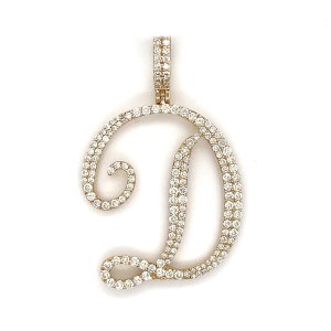 2.50 CT Letter "D" Diamond Pendant 2.50 CT Letter "D" Diamond Pendant