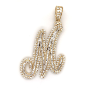 5.00 CT Letter "M" Diamond Pendant 5.00 CT Letter "M" Diamond Pendant