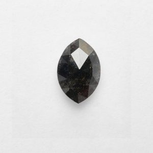 0.85ct Marquise Salt and Pepper Diamond