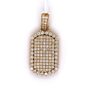 2.54 CT Pave Diamond Pendant