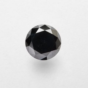 4.1ct Round Cut Salt and Pepper Diamond