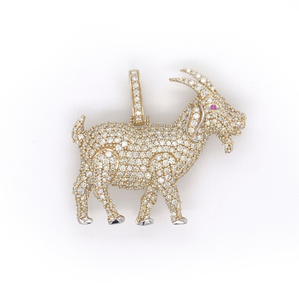 4.00 CT Goat Diamond Pendant