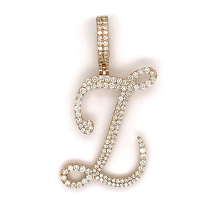 2.50 CT Letter "Z" Diamond Pendant